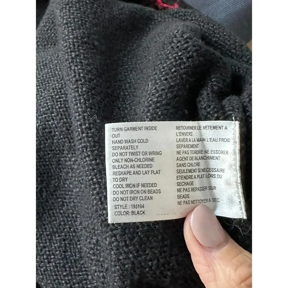 Northern Isles Wool Santa Dragging Tree in Snow Christmas Sweater Size M - Picture 6 of 7